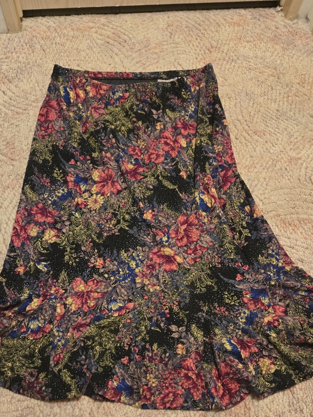 Floral A-Line Skirt - Tanjay